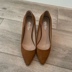 Charles by Charles David Brown Suede Block Heel